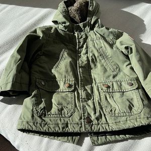 Zara Baby Boy Toddler Coat Jacket- Army Green